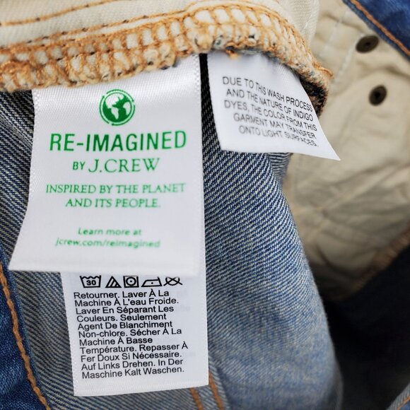 J. Crew Premium Edition High Rise Straight Button Fly Denim Jeans 25 - Picture 6 of 12